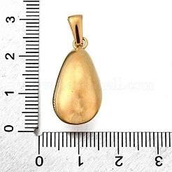 プラスチックパールペンダント  304ステンレス鋼  ティアドロップ  25.5x12.5x10.5mm  穴：6.5x3mm&nbsp;STAS-Q360-06C-G