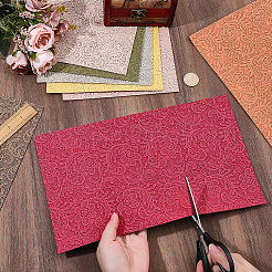合成皮革生地8枚  DIYクラフト  長方形  ミックスカラー  330x200x1.5mm&nbsp;DIY-WH20031-122