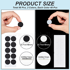 ギターピック用プラスチックグリップ 4色セット  フラットラウンド  楽器アクセサリー  ミックスカラー  2mm  18x1個/セット  20セット/カラー&nbsp;AJEW-CN0002-33