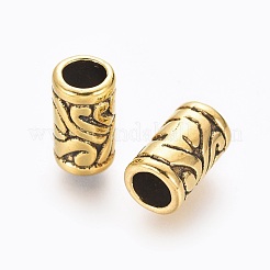 ヨーロッパの合金ビーズ  カドミウムフリー＆鉛フリー  アンティーク黄金  11.5x7mm  穴：4.5mm&nbsp;GLF0276Y