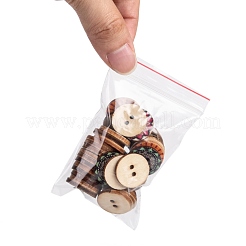 再封可能なプラスチック製包装袋  トップシール  セルフシールバッグ  長方形  透明  9x6cm  片側の厚さ：2ミル（0.05mm）&nbsp;OPP-Q002-6x9cm