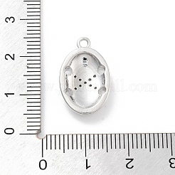 真鍮マイクロパヴェクリアキュービックジルコニアペンダント  オーバル  20x12x3mm  穴：1.5mm&nbsp;ZIRC-I067-01F