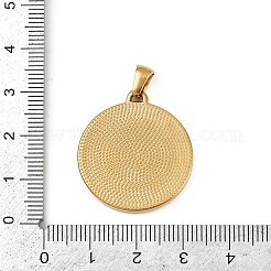 304ステンレスペンダント  イオンプレーティング（ip）  星座とフラットラウンド  ゴールドカラー  双子座  28x25x2.5mm  穴：4.5x3.5mm&nbsp;STAS-C131-04G-06