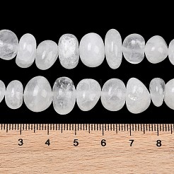 天然石クオーツクリスタルビーズ連売り  水晶  ナゲット  タンブルストーン  9~15x9~15x5~9mm  穴：0.8mm  約49個/連  15.35''（39センチメートル）&nbsp;GG-CBACF26-A01-01