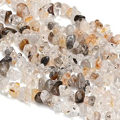 天然ハーキマーダイヤモンドビーズ連売り  チップ  5~14.5x4~8x3.5~6mm  穴：0.7~0.8mm  31.89~32.05''（81~81.4センチメートル）&nbsp;GG-CBAE051-A07-01