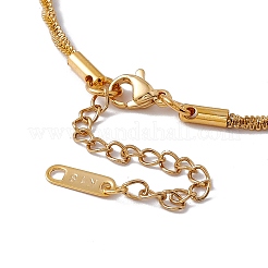 女性用316ステンレススチールスパイキーチェーンブレスレット  ゴールドカラー  7-5/8インチ（19.5cm）&nbsp;BJEW-G655-08G