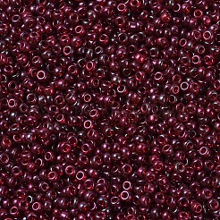 MIYUKIラウンドロカイユビーズ  日本製シードビーズ  11/0  （rr315)バーガンディゴールドの光沢  2x1.3mm  穴：0.8mm  約5500個/50g&nbsp;SEED-X0054-RR0315