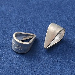 ベールに925スターリングシルバースナップ  s925スタンプあり  銀  5x3x4mm  穴：4x3mm&nbsp;LS-STER-K177-04A-S