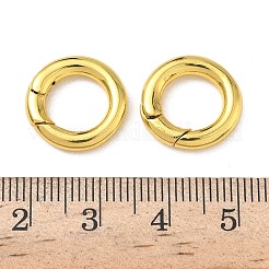 真鍮スプリングゲートリング  ラックめっき  長持ちメッキ  ゴールドカラー  15x3mm&nbsp;KK-H523-07B-G