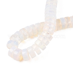 オパールビーズ連売り  ヒシビーズ  ディスク  10.5x4.5mm  穴：1mm  約50個/連  8.46~8.78''（21.5~22.5センチメートル）&nbsp;G-T138-47
