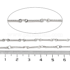 変色しない304ステンレススチールリンクバーチェーン  ステンレス鋼色  リンク：12.5x2.2x1mm&nbsp;CHS-H026-03P