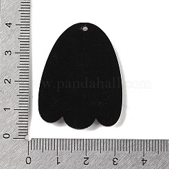 オペークアクリルパーツ  ゴースト  ブラック  38x29x5mm  穴：1.6mm&nbsp;MACR-P043-G03