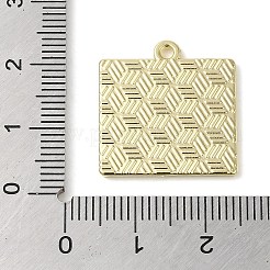 合金エナメルチャーム  ゴールドカラー  単語 赤  長方形  21x20x1.5mm  穴：1.6mm&nbsp;ENAM-C022-02D-G