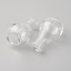 ミニガラス花瓶  ホームオフィスの卓上装飾用  透明  50x80mm  内径：16mm&nbsp;AJEW-WH0609-381L
