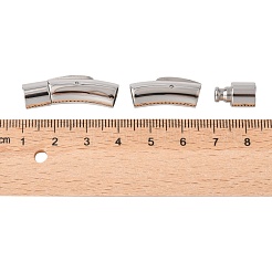 変色防止コラム 316 外科用ステンレス鋼製バヨネット留め具  ステンレス鋼色  30x8mm  穴：6mm&nbsp;STAS-A021-6mm