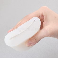 DIYゴーストシリコンモールドキット  木製のクラフトスティック入り  プラスチックピペット  ラテックス指サック  プラスチック計量カップ  プラスチックスプーン  ネイルアートスパンコール/ペイレット  ホワイト  67x54mm  内径：32x42mm  1 PC&nbsp;DIY-OC0003-49