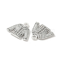 合金のチベット風チャーム  衣類  カドミウムフリー＆鉛フリー  アンティークシルバー  18.5x21.5x2mm  穴：2.5mm  478個/ 1000g&nbsp;FIND-B050-29AS-02