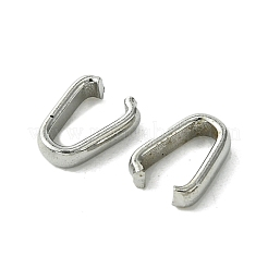 変色しない304ステンレススチール製スナップオンベイル  ステンレス鋼色  7.5x6x2mm&nbsp;STAS-Q321-05P