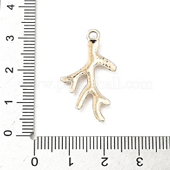 合金ラインストーンペンダント  ゴールドカラー  ブランチ  28.5x16.5x2mm  穴：2.2mm&nbsp;PALLOY-P313-01B-G