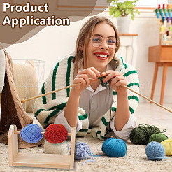 木製の糸かせスピナー  毛糸ボールホルダー  ウールかせコードオーガナイザー  バリーウッド  24.3x12x15.2cm&nbsp;TOOL-WH0166-062A