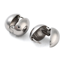 変色しない304ステンレススチールフープピアス  ティアドロップ  ステンレス鋼色  14.5x11mm&nbsp;EJEW-L291-001P