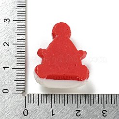 クリスマス不透明樹脂デコデンカボション  帽子  25.5x21x10.5mm&nbsp;RESI-U006-02G