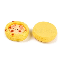漫画の不透明樹脂デコデンカボション  エッグタルトの中の犬  ゴールド  23~24x25~26x8.5~9.5mm&nbsp;RESI-N039-129B