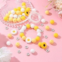 DIY シリコンブレスレット & ネックレス作成キット  紫色のメディア&nbsp;DIY-YW0012-73A