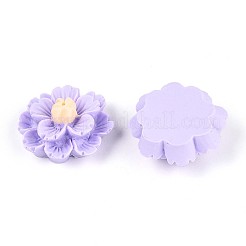 樹脂デコデンカボション  立体的な花  ライラック  23.5~24.2x23.5~24.2x11~12mm&nbsp;CRES-T025-04D