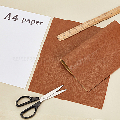 長方形のpuレザー生地  ソファ/シートパッチ用  シエナ  30x25x0.12cm&nbsp;DIY-WH0349-324A