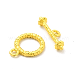 ラックメッキ合金マンテル  丸いリング  マットゴールドカラー  tバー：20.5x7.5x4.5mm  穴：2mm  リング：16.5x13x2mm  穴：1.8mm&nbsp;FIND-I034-26MG