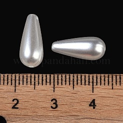 ABSプラスチック模造貝パールビーズ  ティアドロップ  貝殻色  14x6x6mm  穴：1.2mm  2500個/ 500g&nbsp;KY-S171-18D