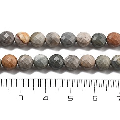 天然石オーシャンジャスパービーズ連売り  ファセットコインビーズ  フラットラウンド  6~7.5x4~5.5mm  穴：0.8~1mm  約56~70個/連  15.31~16.10インチ（38.9~40.9cm）&nbsp;G-C179-A09-02