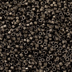 MIYUKIデリカビーズ小  シリンダー  日本製シードビーズ  15/0  （dbs0322)マットメタリックダークブロンズ  1.1x1.3mm  穴：0.7mm  約175000個/袋  50 G /袋&nbsp;SEED-X0054-DBS0322