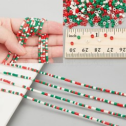 2 連売り 手作りランプワークビーズ 連売り  ディスクビーズ  カラフル  2.5x2mm  穴：1mm  約224個/連&nbsp;LAMP-NB0002-08A