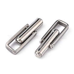 304ステンレススチールカフス  ステンレス鋼色  23x6x4mm&nbsp;STAS-H052-16