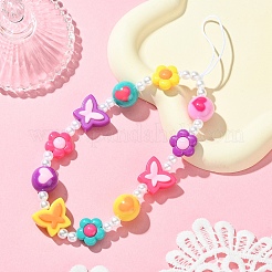 アクリル携帯ストラップ  ミックスカラー  19.3cm&nbsp;HJEW-FS00013