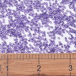 MIYUKIデリカビーズ  シリンダー  日本製シードビーズ  11/0  （db1347)染め銀裏地紫  1.3x1.6mm  穴：0.8mm  約10000個/袋  50 G /袋&nbsp;SEED-X0054-DB1347