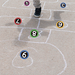 数字テーマの粘着紙装飾ステッカー42枚。  パーティーのために  装飾的なプレゼントのシーリング  数  100x100mm&nbsp;DIY-WH0646-002