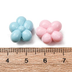 不透明なアクリルビーズ  花  ミックスカラー  14.5x13.5x8mm  穴：2mm  約556個/500g&nbsp;AC-CBABC78-08