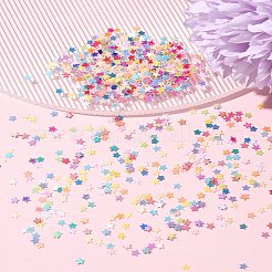 輝くネイルアートグリッター 90g  マニキュアスパンコール  キラキラネイルスパンコール  スター  ミックスカラー  2.5x2.5x0.3mm&nbsp;MRMJ-FS0001-04A