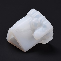DIYクリスタルクラスターシリコンモールド  レジン型  UVレジン用  エポキシ樹脂ジュエリー作り  ホワイト  53x68x56mm  内径：51x48mm&nbsp;DIY-C040-02