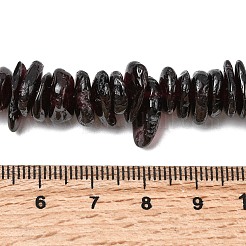 天然石ガーネットビーズ連売り  ナゲット  8~17.5x7~14x2~5mm  穴：0.8mm  15.55~15.94''（39.5~40.5センチメートル）&nbsp;G-A285-A04-01
