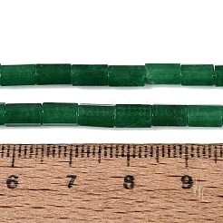 天然の天然翡翠ビーズ連売りを染めた  六角柱  グリーン  5~7.5x3.5~4.5mm  穴：0.6~0.8mm  約57~64個/連  14.76~15.55インチ（37.5~39.5cm）&nbsp;GG-N002-01A-20