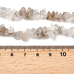 天然のカラフルなルチルクォーツビーズ連売り  チップ  6~15x5~8x2~8mm  穴：0.8mm  約229~235個/連  30.31~31.30''（77~79.5センチメートル）&nbsp;G-H315-A08-01