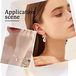 15個 3スタイルのプリントハンドメイド磁器ペンダント  鉄パーツ  ホワイト  19~20mm  穴：2~3mm  5個/スタイル&nbsp;PALLOY-YW00194