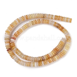 天然石トパーズ翡翠ビーズ連売り  ロンデル  6~6.5x2~2.5mm  穴：1mm  約181~191個/連  15.16~15.35''（38.5~39.1センチメートル）&nbsp;G-Q159-B05-01