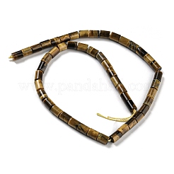 天然石タイガーアイビーズ連売り  コラム  7.5~8x6mm  穴：1.2mm  約48~50個/連  15.16''~15.31''（38.5~38.9センチメートル）&nbsp;G-Q1008-A01
