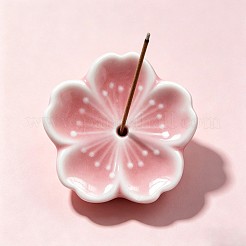 磁器香炉  花香ホルダー  ホームオフィス茶屋禅仏教用品  インディアンレッド  45x10mm&nbsp;DJEW-PW0012-122D