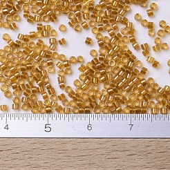 MIYUKIデリカビーズ  シリンダー  日本製シードビーズ  11/0  （db0065)トパーズイエロー裏地  1.3x1.6mm  穴：0.8mm  約100000個/500g&nbsp;SEED-MY11-DB0065